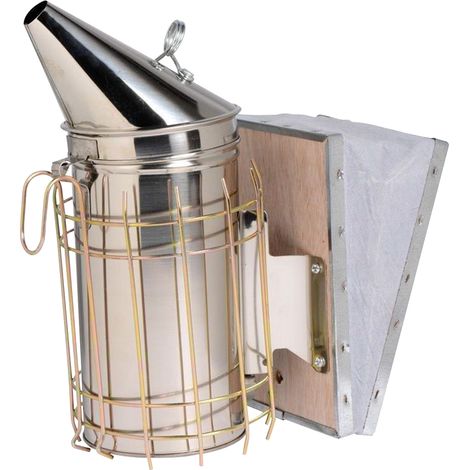 Robuster Bienenstockräucherofen aus Edelstahl mit Wärmeschutz, Imkereiausrüstungsset für Anfänger. (1/5)