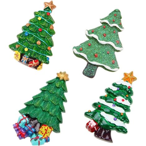 Aimants de Réfrigérateur Plusieurs Styles en Résine 4pcs Thème Autocollants Magnétiques Créatifs, Faciles à Nettoyer, Décorations Magnétiques Cuisine et Tableau Plusieurs Styles (1/5)