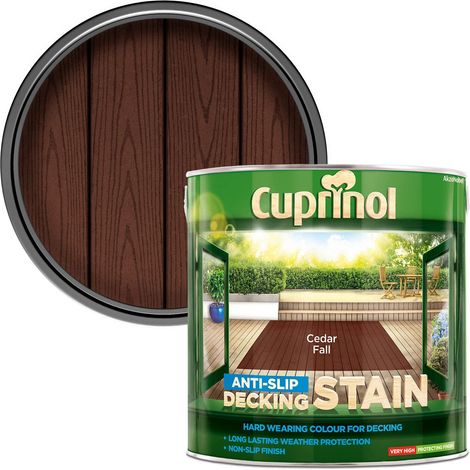 Cuprinol Anti-Slip Decking Stain Cedar Fall 2.5L