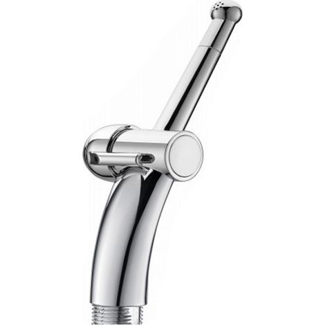 Rociador de bidé portátil, cabezal de ducha para inodoro, presión de agua ajustable, higiene femenina, pañales reutilizables para bebés y mascotas. (1/5)