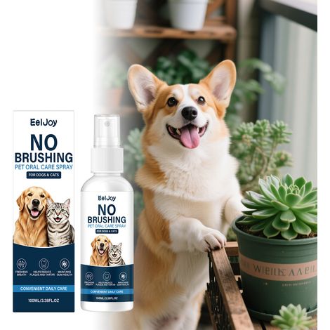 Spray rafraîchissant pour l'haleine des chats et des chiens, contenant de l'extrait de menthe pour une haleine fraîche – 100 ml (1/5)