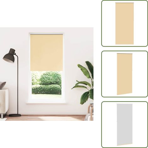 The Living Store Verdunkelungsrollo 84,4 x 230 cm, Stoffbreite 80 cm, Beige - Lichtdurchlässigkeit (1/5)