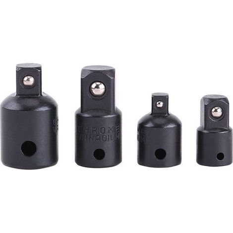 Set di adattatori per chiavi a bussola, 4 pezzi, per chiavi a bussola da 1/2", 3/8" e 1/4". (1/5)
