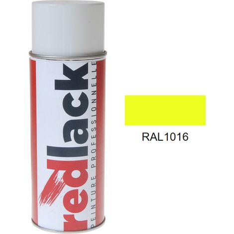 Bomboletta di Vernice spray 400ml – RAL 1016 – Giallo zolfo – lucida – multisuperficie – Redlack