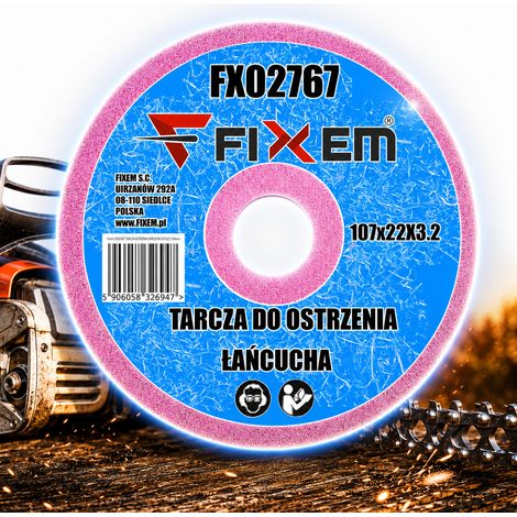 Disco affilatore per catene 107x22 rosa (1/4)
