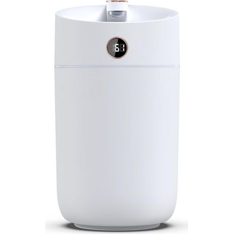 3000ML Dual-Spray Air Humidifier with Humidity monitoring Real-time Display, Auto Shut-Off Dry-Burning Protection, Large Capacity Rechargeable Silent Humidifier with Ambient Light (1/5)