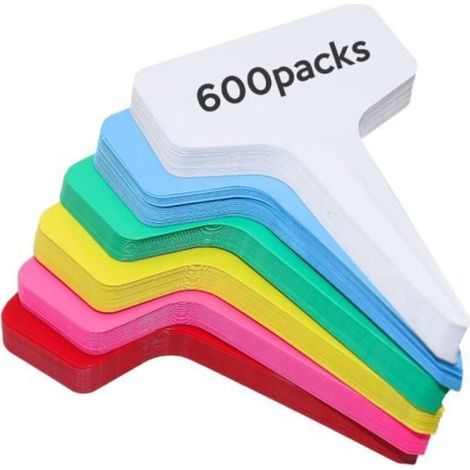 Plastic T Tags - Waterproof Garden Markers - 600 Pieces