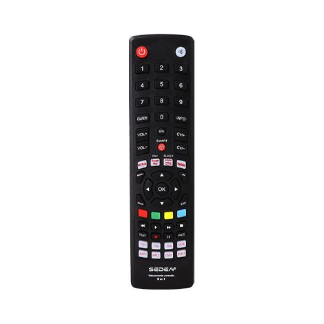Télécommande universelle 8 en 1 – Compatible Samsung, LG, Sony, Philips, Panasonic – Touches directes Netflix et Prime Video – Configuration Auto-Scan – Sedea