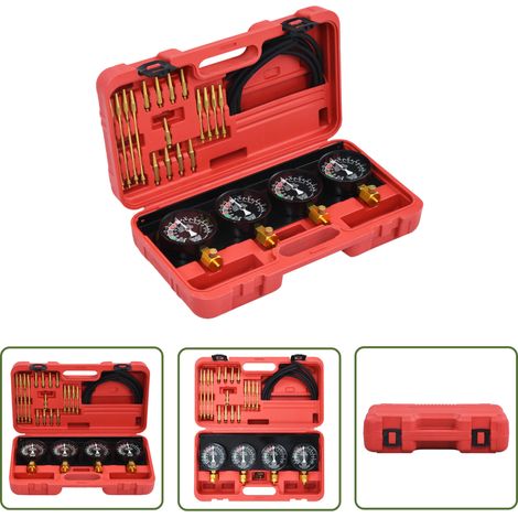 The Living Store Kit d'outils de jauge de synchroniseur de vide de carburateur - Kit Synchronisation Carburateur - Outil Synchronisation Carbu - Synchronisateur Carburation - Réglage Carburateur - Out (1/5)