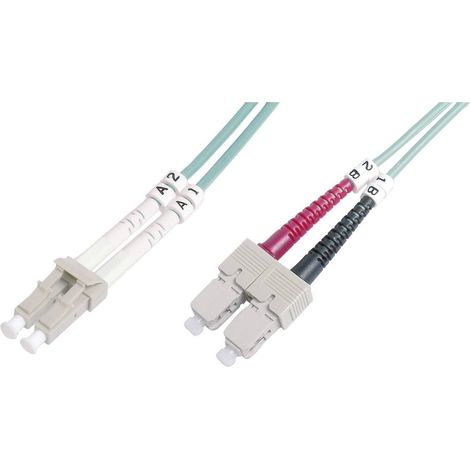 Câbles réseau et DAC DIGITUS FO patch cord duplex LC to SC MM OM3 50/125u 5 m Longueur : 5m classe : OM3 (1/2)