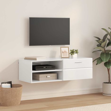 Teenpull – Holzschrank 100,5 x 39 x 30 cm Hochglanz Weiß Holzwerkstoff (1/5)
