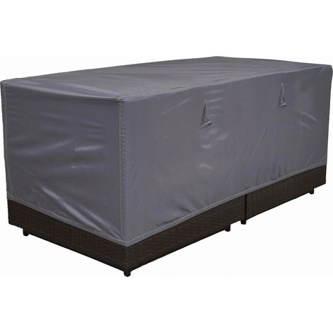 Housse de protection pour canapé de jardin 2 places – Dimensions 130x75x60 cm – Élastique et aérateurs anti-condensation – Imperméable et déperlant – Cov'Up
