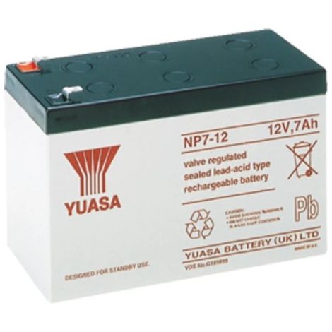 Eaton Scantronic SCA00001 12-volt 7 Ah rechargeable battery for intruder control unit