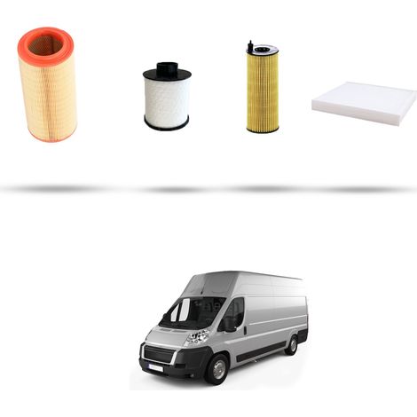 Kit tagliando 4 filtri compatibile con Citroen Jumper III 2.2 HDI 88kw dal 2006 (1/5)