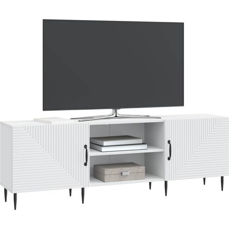 Maison Exclusive - Meuble TV Blanc 150 x 31 x 50 cm Bois d'ingénierie