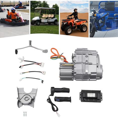 1000-W-Bürstenloser-Gleichstrommotor-Bausatz mit Steuerung, DIY-Elektromotor-Umbausatz für Strandautos, Elektromotorräder, ATVs, Dreiräder, Go-Karts, 48 ​​V