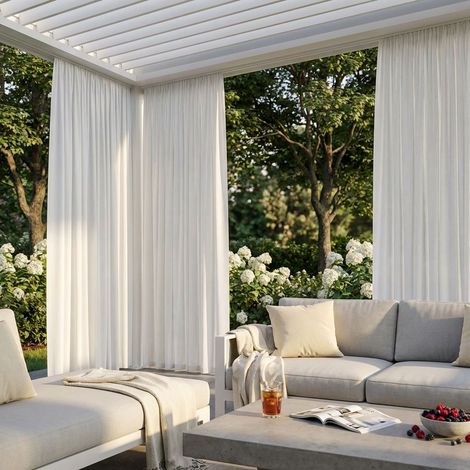 Tenda da interno per lato da 3 m pergola bioclimatica (1/2)