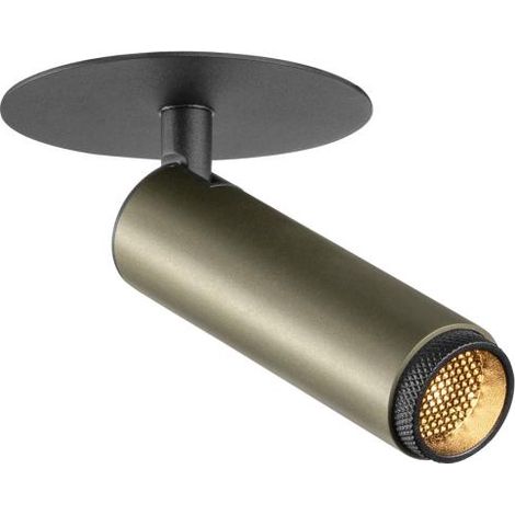 Plafonnier encastré GRIP S PHASE 2700 K 29° IP20 cylindrique bronze/noir - SLV - 1009056 (1/4)
