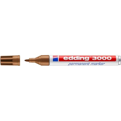 3000 marcador permanente Punta redonda Ocre
