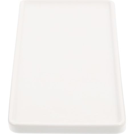 Bol rectangulaire en céramique blanche SECFOU , idéal pour ranger maquillage et bijoux , avec une su