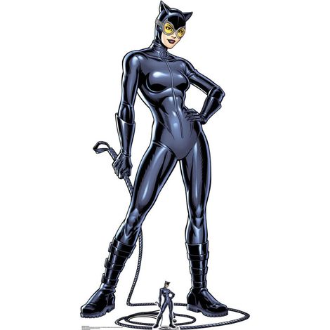 Figurine en carton (Batman) Catwoman avec son fouet Hauteur 179 cm