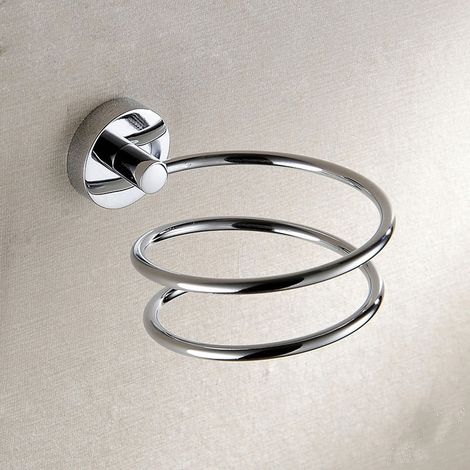Support de Sche-Cheveux Mural en Acier Inoxydable 304 Support de Sche-Cheveux Mural Support de Sche-Cheveux Mural Peu Encombrant avec Vis de Fixation pour Chambre Salle de Bain(Argent).