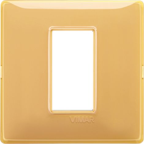 Placca 1M Reflex ambra scatola rotonda Vimar Plana 14641.43