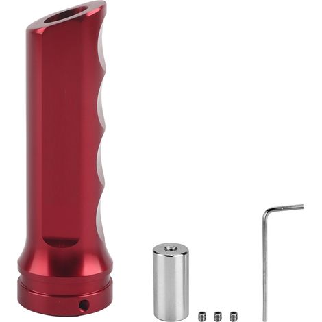 GARRYFIZH Housse de protection de poignée de frein à main universelle en aluminium pour voiture, rouge (1/5)