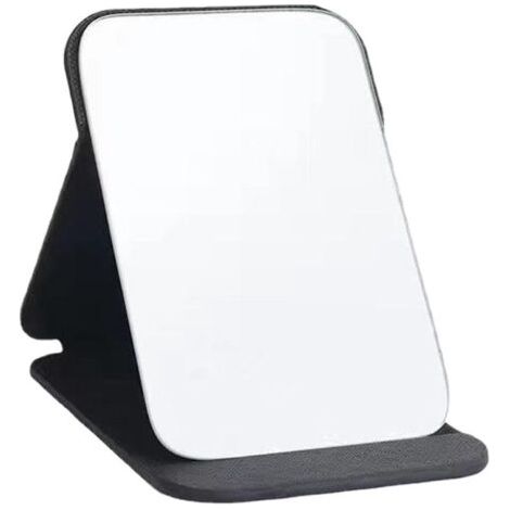 Miroir de Maquillage, Portable Table Miroir Pliable Super HD Multi Angle Pliant en Cuir PU Facile à Transporter Miroirs de Voyage Ultra Fin et Durable Pliable, 16x11cm