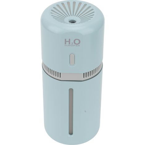 180-ml-Auto-Luftbefeuchter, kleiner tragbarer Luftbefeuchter mit Kaltbefeuchtung, USB-Ladefunktion und farbigem Nachtlicht (Blau) (1/5)