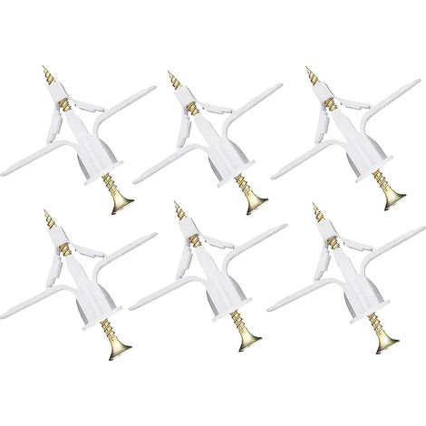 Chevilles plaques plâtre lot de 50, fixation facile panneaux fibres gypse acier inoxydable (1/4)