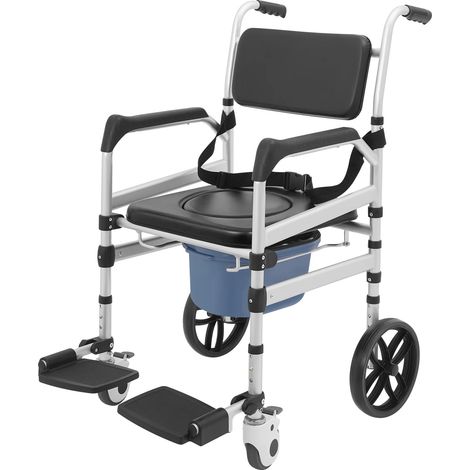 Silla de ducha plegable, regulable en altura, como se muestra en la imagen. (1/2)