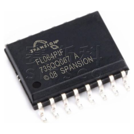 S25FL064P0XMFI001 Electronic IC chip, 5 electronic components/chips, 5 units shipped.
