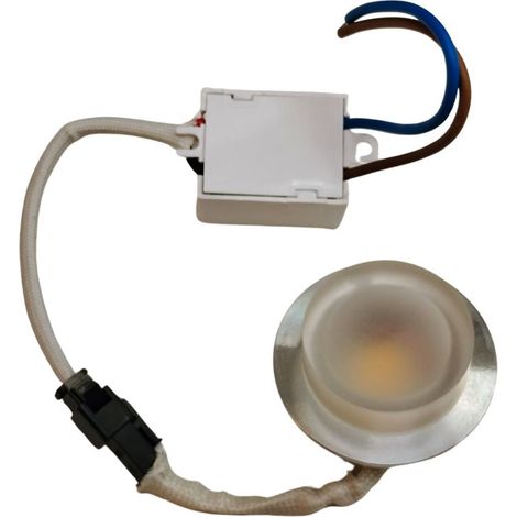 Downlight LED Mini Empotrable 3W Plata – Especial Armarios (Corte 31mm)