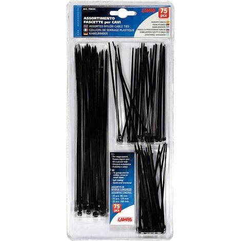 kit fascette 75 pezzi assortiti  70024