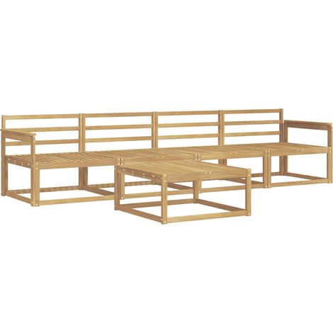 Set di divani da esterno 5 pcs Bianco 79 x 79 x 37 cm vidaXL