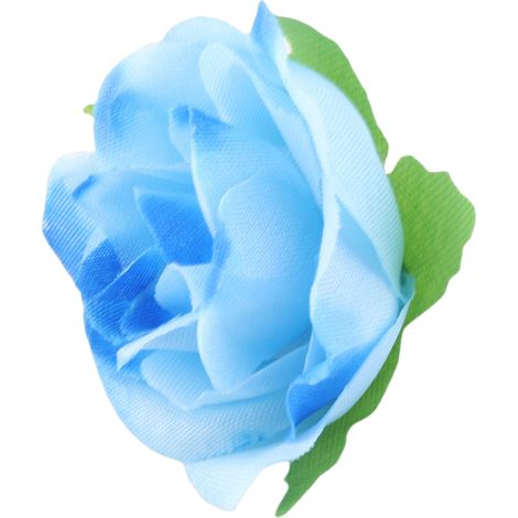Bouquet de Roses Artificielles Soie - Réutilisables 50PCS 3cm - Wedding Party Bleu (1/5)