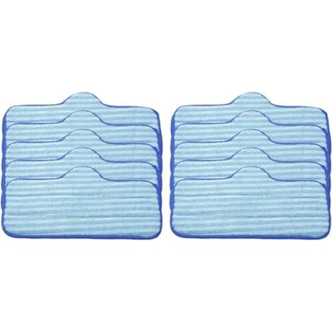 Lot de 6 serpillères en microfibre pour nettoyeur vapeur Dupray Neat, coussinets réutilisables pour bois dur et carrelage, bleu (10) (1/5)