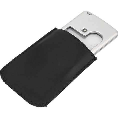 Ultradünne, tragbare Acryl-Lupe, quadratische Form, LED-Lichtkartenformat, Lieferung ohne Batterie. (1/5)