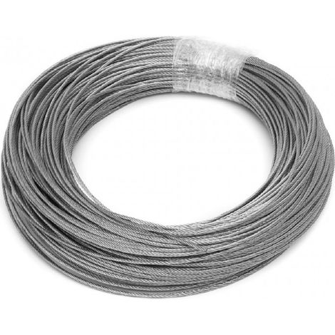 LBP – Câble inox 4mm pour pompes immergées – Charge maximale 1000kg – Résistant aux conditions de forage – Vendu au mètre (1/3)