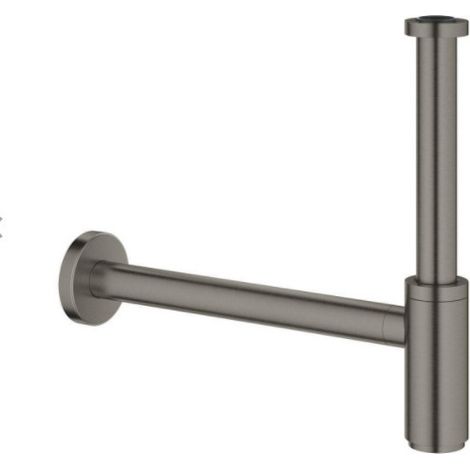 Grohe Sifón de lavabo 5/4 DN32 Grohe latón cepillado Hard Graphite (28912AL0)