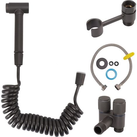 Kit de pulvérisation de Bidet de toilette en laiton pour femmes, accessoire de pulvérisation de toilette avec tuyau de support pour salle de bain à domicile (1/4)