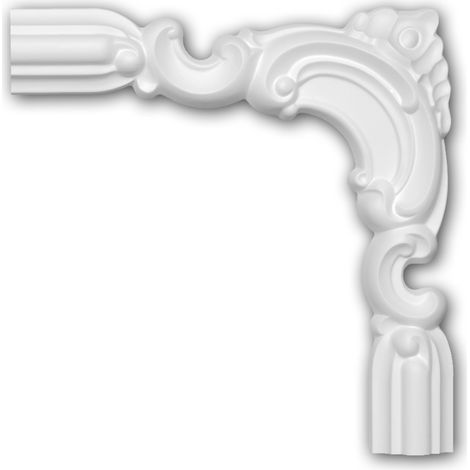 Escuadra 152297 Profhome Elemento decorativo diseño atemporal clásico blanco