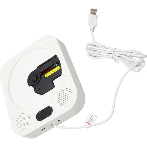 Lecteur CD mural stéréo Bluetooth 5.0 avec radio FM, télécommande et alimentation internationale 100‑240V (1/5)