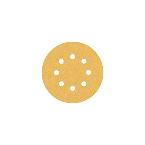 Bosch 50x Feuilles abrasives EXPERT C470 à 8 trous (pour Peinture sur bois, Bois dur, Ø 125 mm, Grain 80, Professional Accessoire Ponceuse excentrique, Ponceuse excentrique) (1/5)