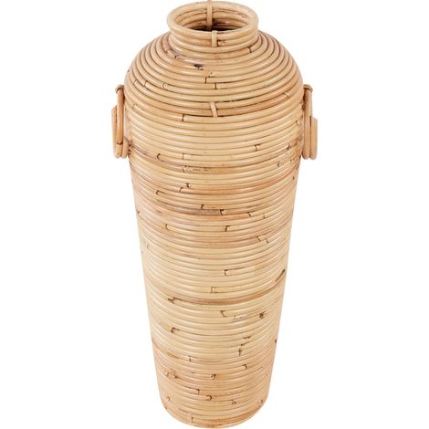 Jarrón decorativo de ratán 50 cm natural estilo boho rústico Elatia