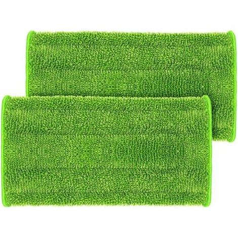 ALLIANDIS3pcs Mop Remplacement pour Swiffer WetJet Spray Balais Lavables en Microfibre pour Nettoyage des Sols,126inch,vert (1/5)