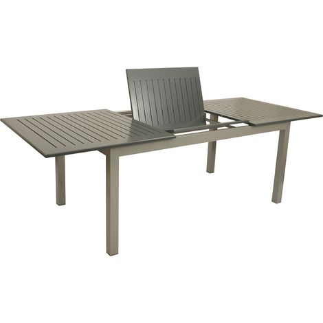 Ausziehtisch BAJAZZO 175/245x100cm, Aluminium grau