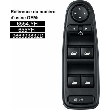 C4 Picasso Window Regulator Switch 6554.YH Window Regulator Switch Button for Citroen C4 Grand Picasso