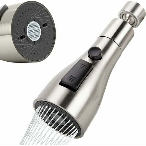 360°Rotatif Douchette Robinet Cuisine FM22/M24,3 Modes Tête Douchette Evier Cuisine,Brise Jet Robinet Cuisine,Adaptateur Economiseur D'eau Pour Robinet ,Embout Robinet Cuisine,Mousseur Robinet G1/2 (1/5)